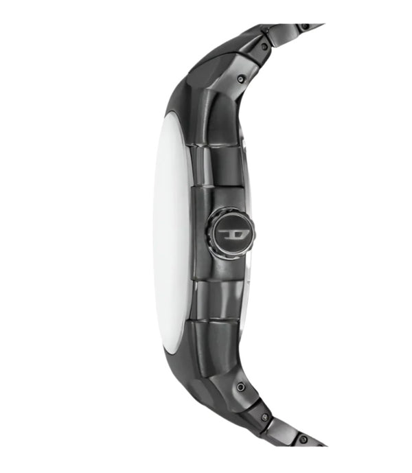Diesel D-Sruptor Black Stainless Steel Silver Dial Watch DZ2213