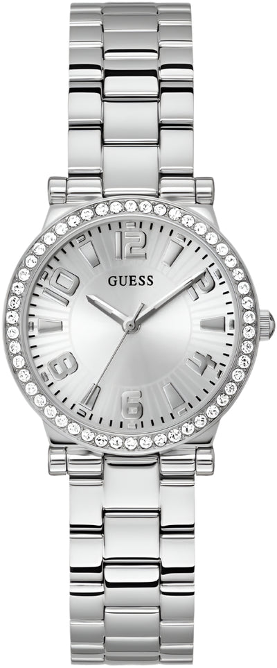 Guess Fawn Silver Dial Stainless Steel Watch GW0686L1