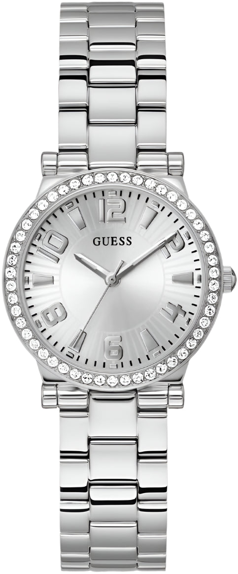 Guess Fawn Silver Dial Stainless Steel Watch GW0686L1