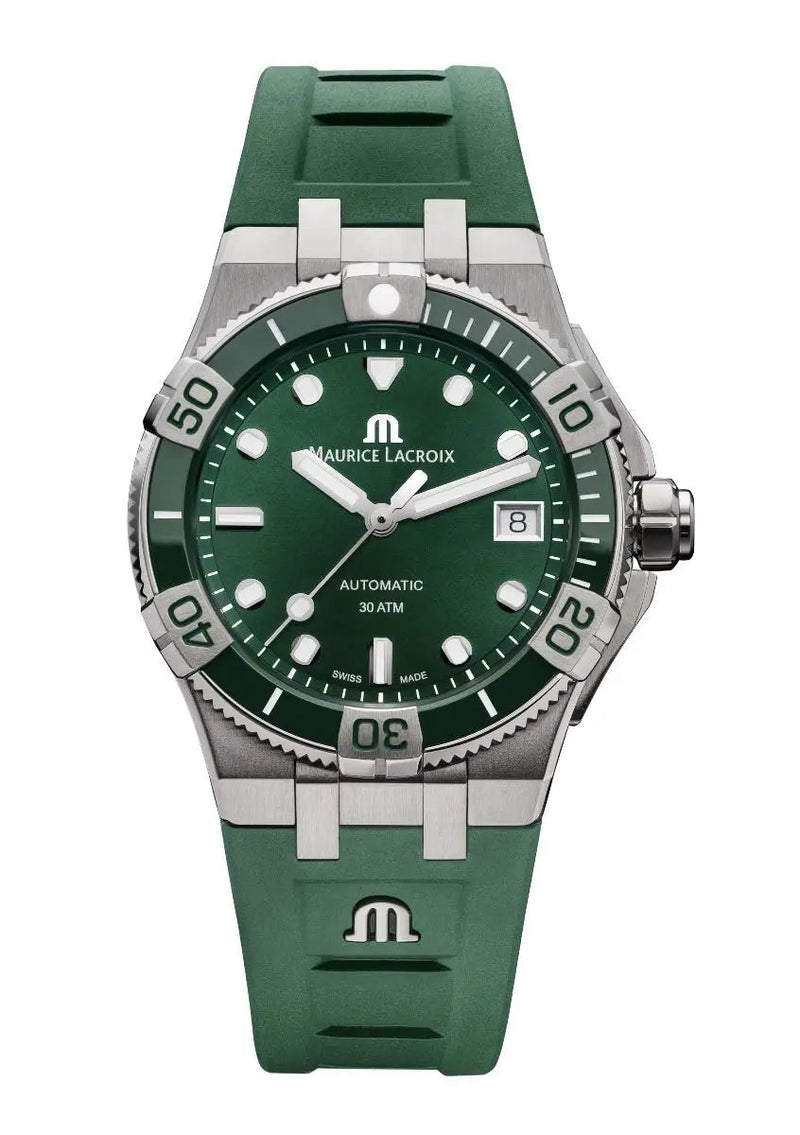 Maurice Lacroix Swiss-Made Aikon Venturer 38mm Green/Steel Watch AI6057-SSL5F-630-D