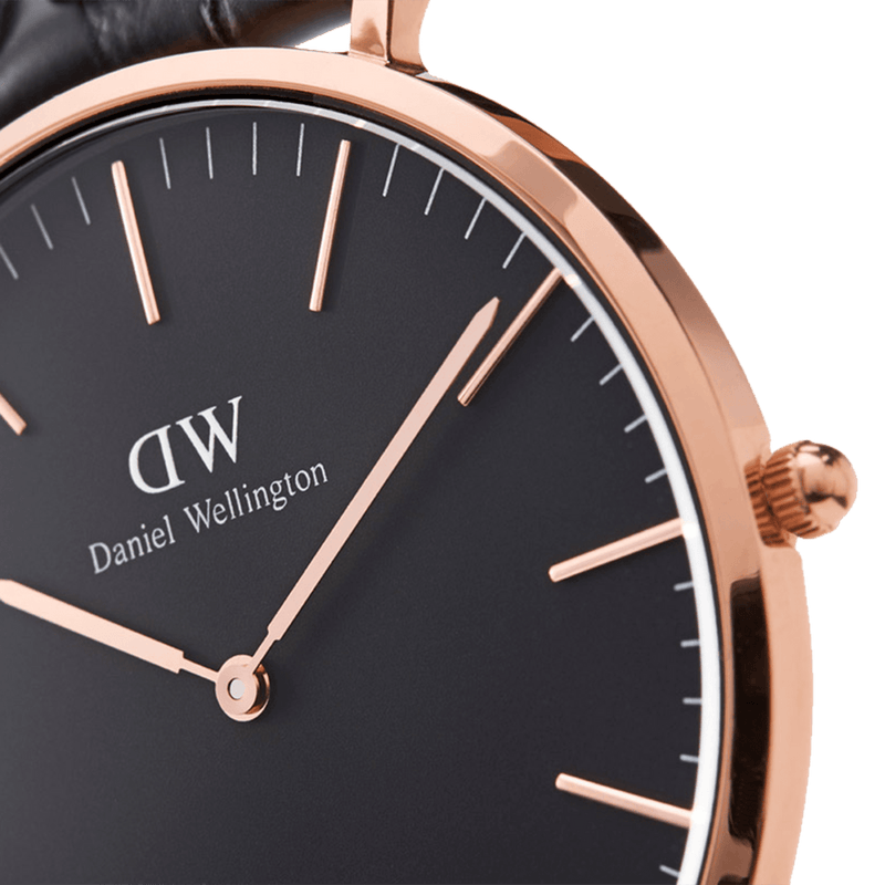 Daniel wellington classic sheffield black silver hot sale