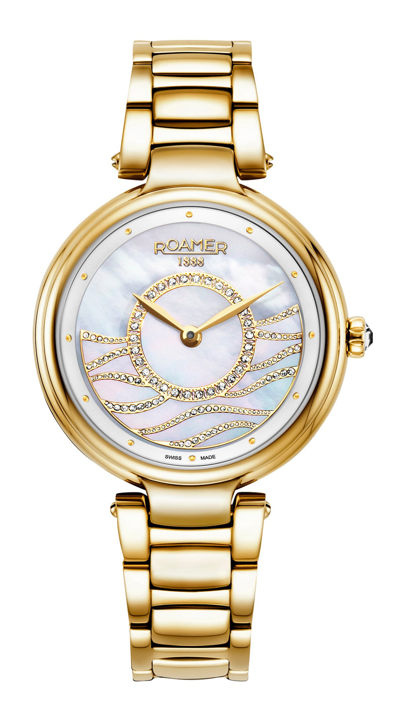 Roamer Lady Mermaid Gold Stainless Steel Watch 600857 48 15 50