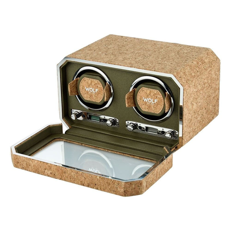 Wolf Cortica Double Watch Winder Khaki 668461