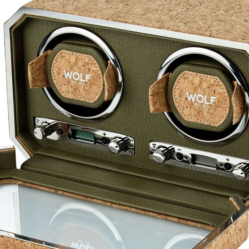 Wolf Cortica Double Watch Winder Khaki 668461