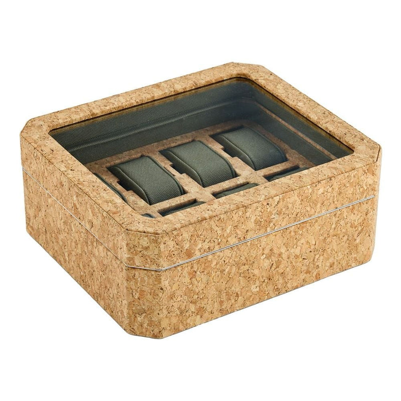 Wolf Cortica 8 Piece Watch Box Khaki 668561