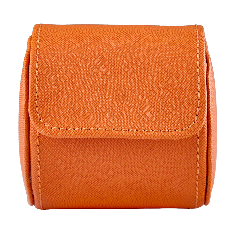 Wolf Single Watch Roll Seltzer Peach/Orange