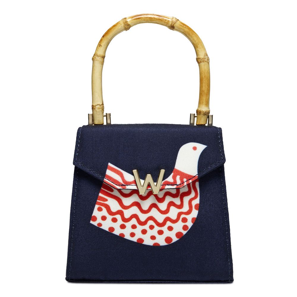 Wolf Evie Small Bag Navy Bird
