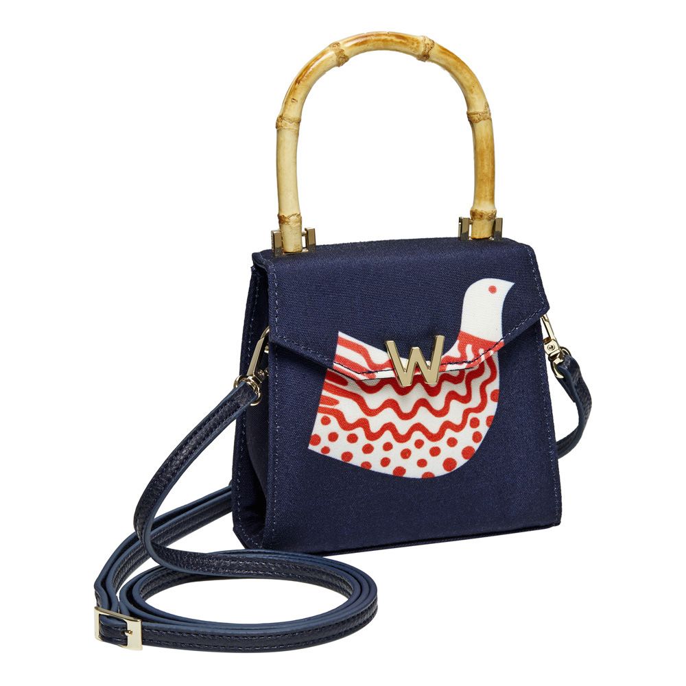 Wolf Evie Small Bag Navy Bird