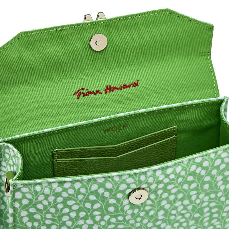 Wolf Evie Large Bag Green Leaves