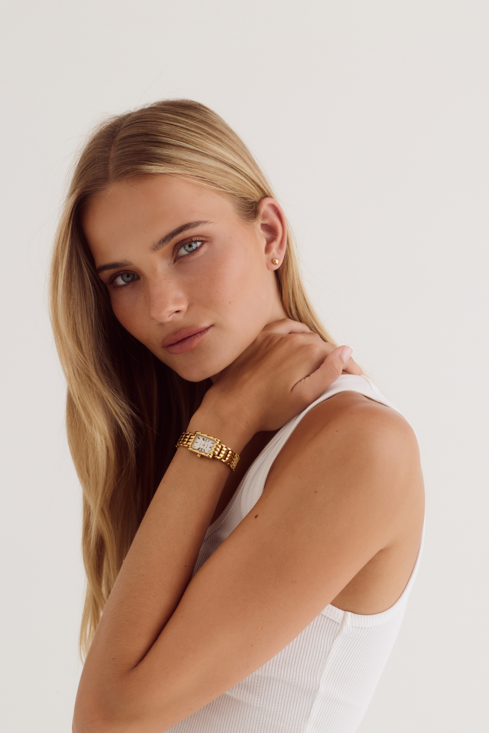Cendré Mila White Dial 18K Gold Women's Watch — view 3