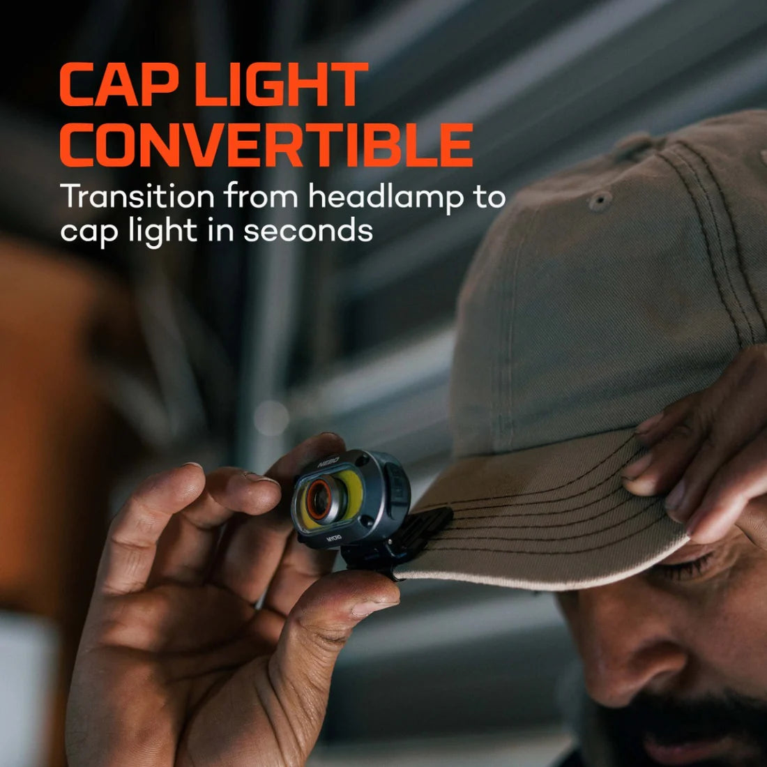 Nebo MYCRO 550+ Lumens Rechargeable Headlamp Adjustable Strap 89666