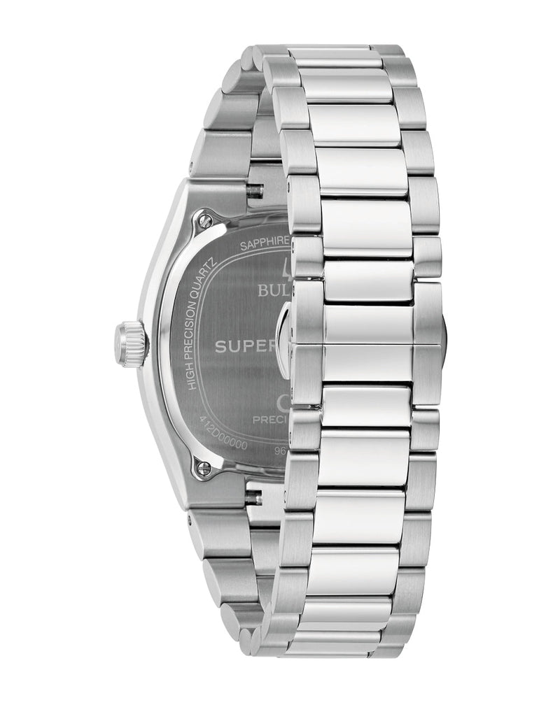 Bulova Super Seville Silver Dial Stainless Steel Watch 96B444