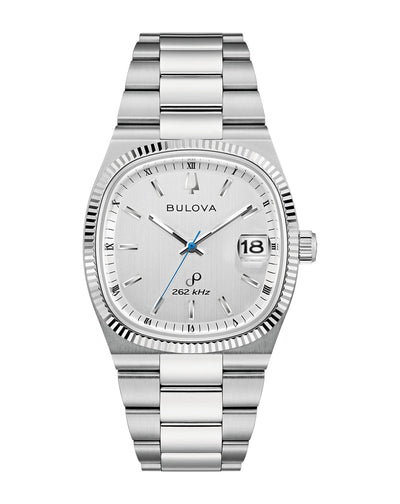 Bulova Super Seville Silver Dial Stainless Steel Watch 96B444