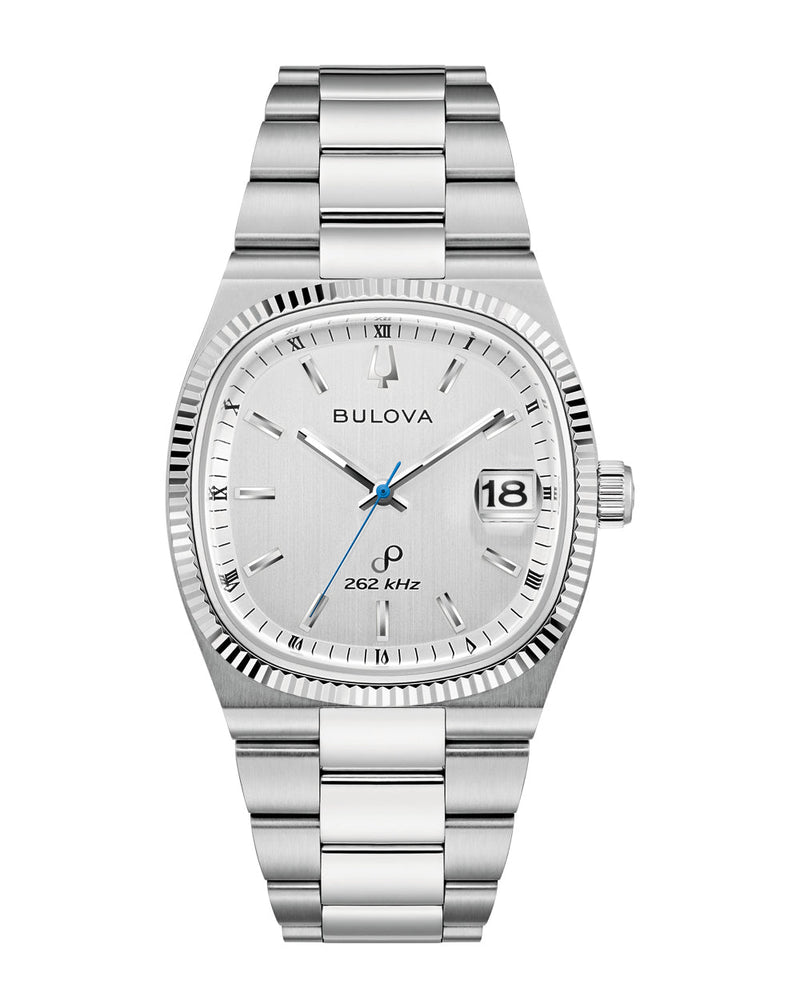 Bulova Super Seville Silver Dial Stainless Steel Watch 96B444