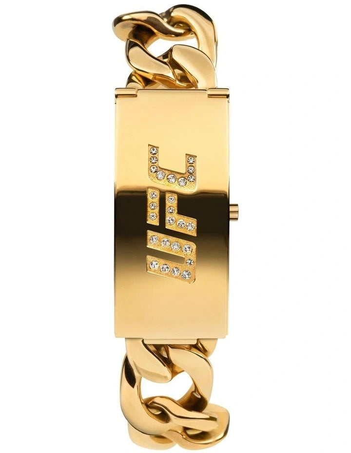 Timex UFC Stainless Gold Steel Bracelet Rectangle Dial Analogue Watch TW2V55500