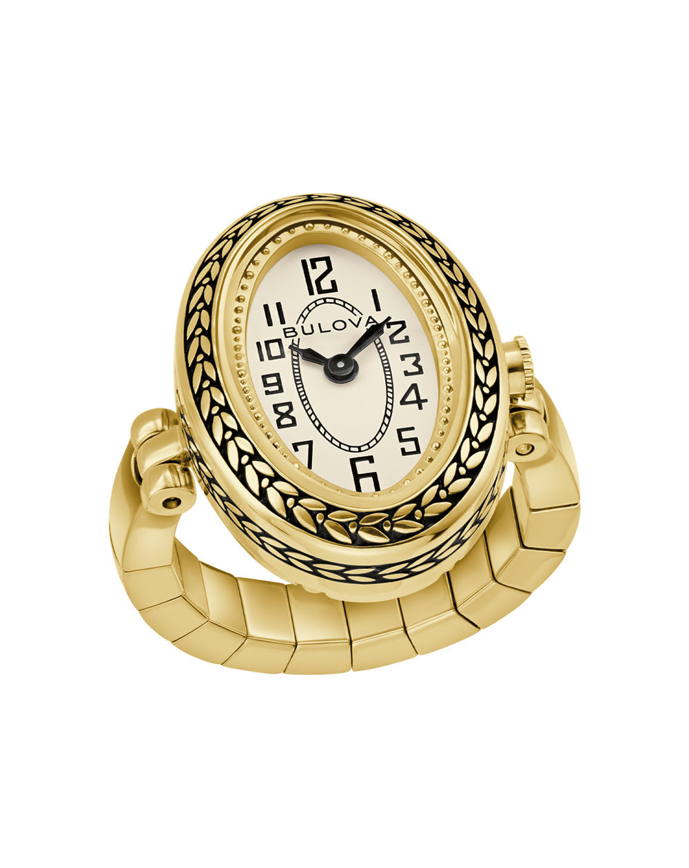 Bulova Art Deco Ring Watch 97L188