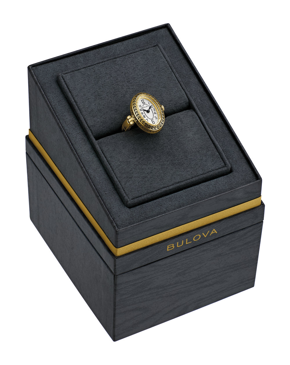 Bulova Art Deco Ring Watch 97L188