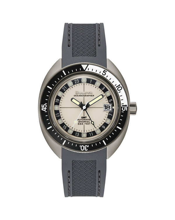 Bulova Automatic Oceanographer Devil Diver GMT Watch 98B407
