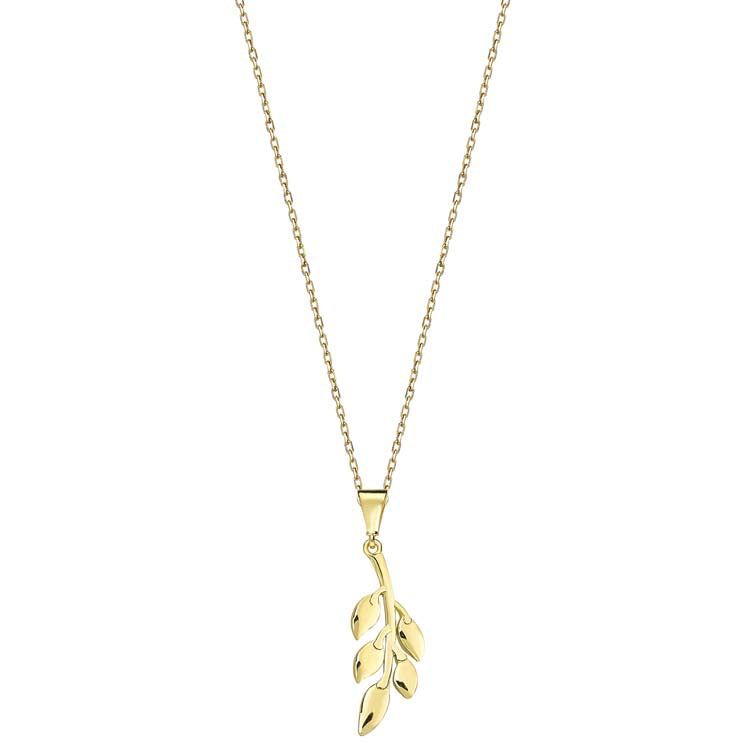 9K Yellow Gold Nature Necklace 40-45cm