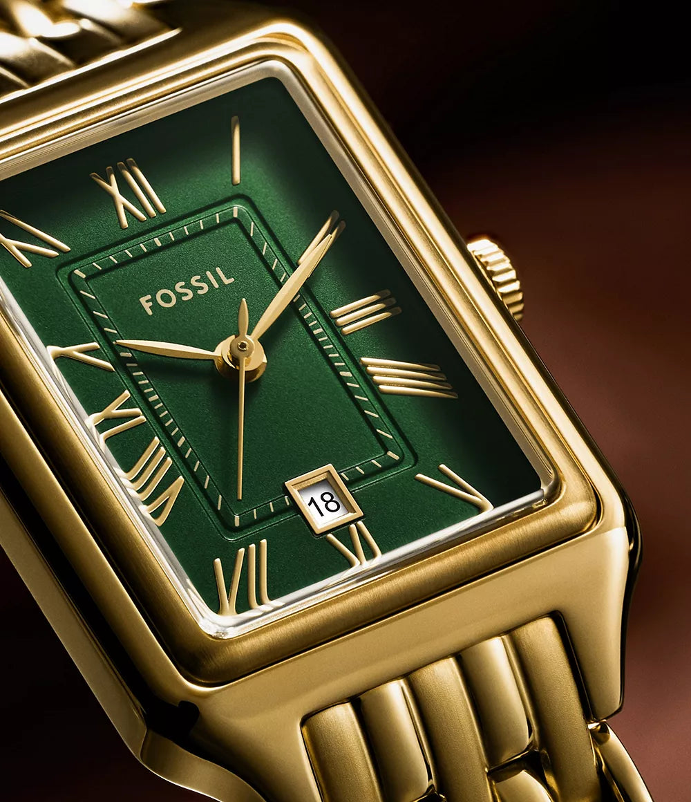 Fossil Raquel Three Hand Gold Stainless Steel Watch ES5452