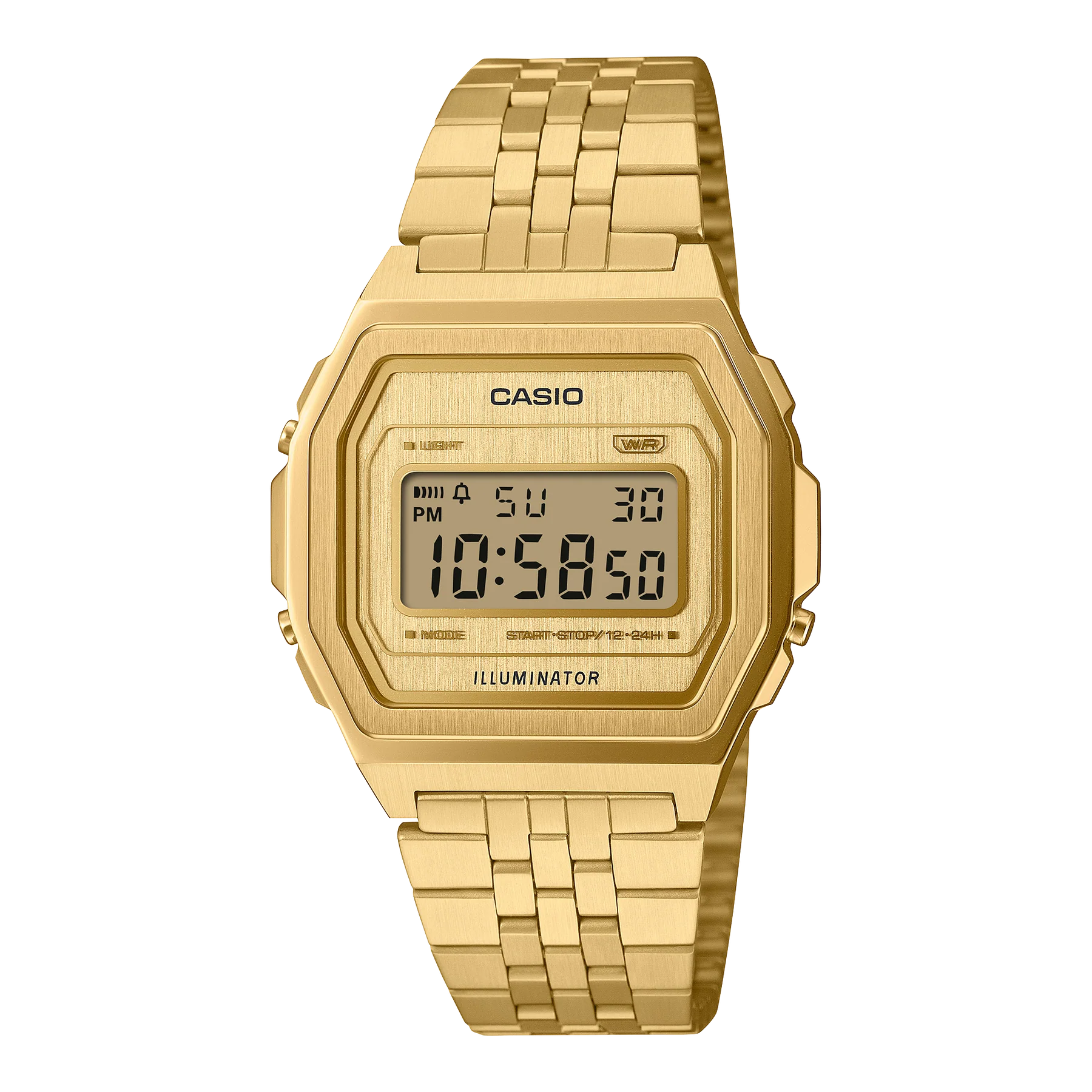 Casio Vintage Gold  Stainless Steel Band Watch A1000G-9D