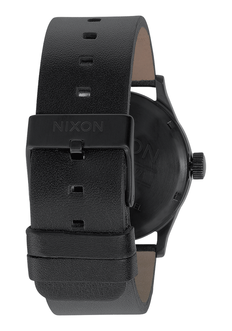 Nixon Sentry Leather Black Dial Mens Watch A105-001-00