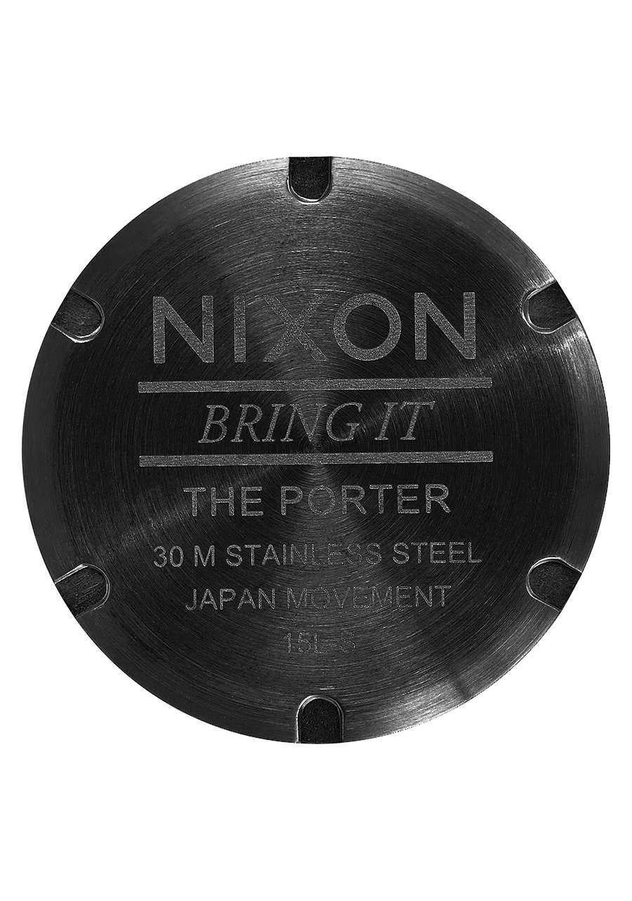 Nixon Porter All Black / Gold Watch A1057-1031-00