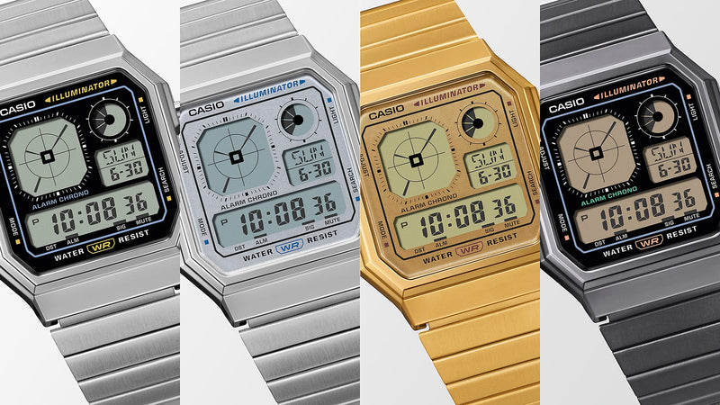 Casio Vintage Analog Display Gold Stainless Steel Watch A130WEG-9A