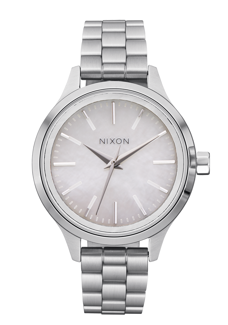 Nixon Optimist Stainless Steel Silver Dial Womens Watch A1342-5088-00