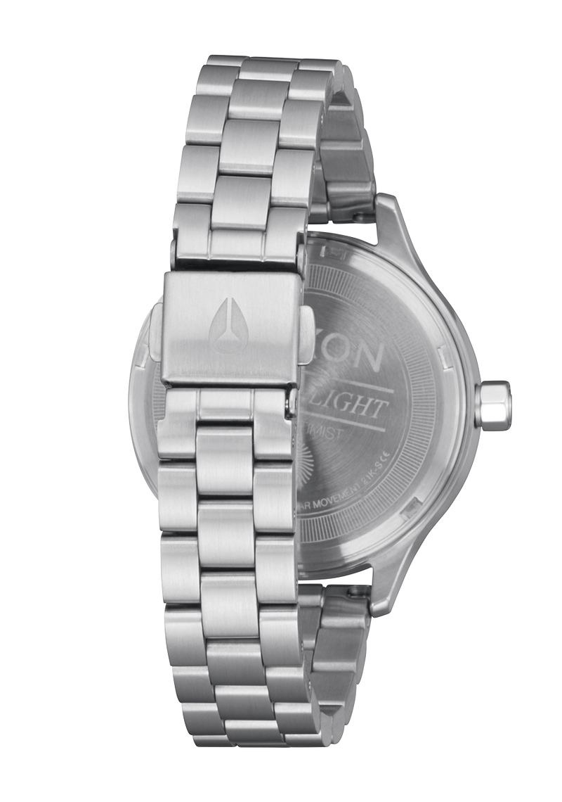 Nixon Optimist Stainless Steel Silver Dial Womens Watch A1342-5088-00