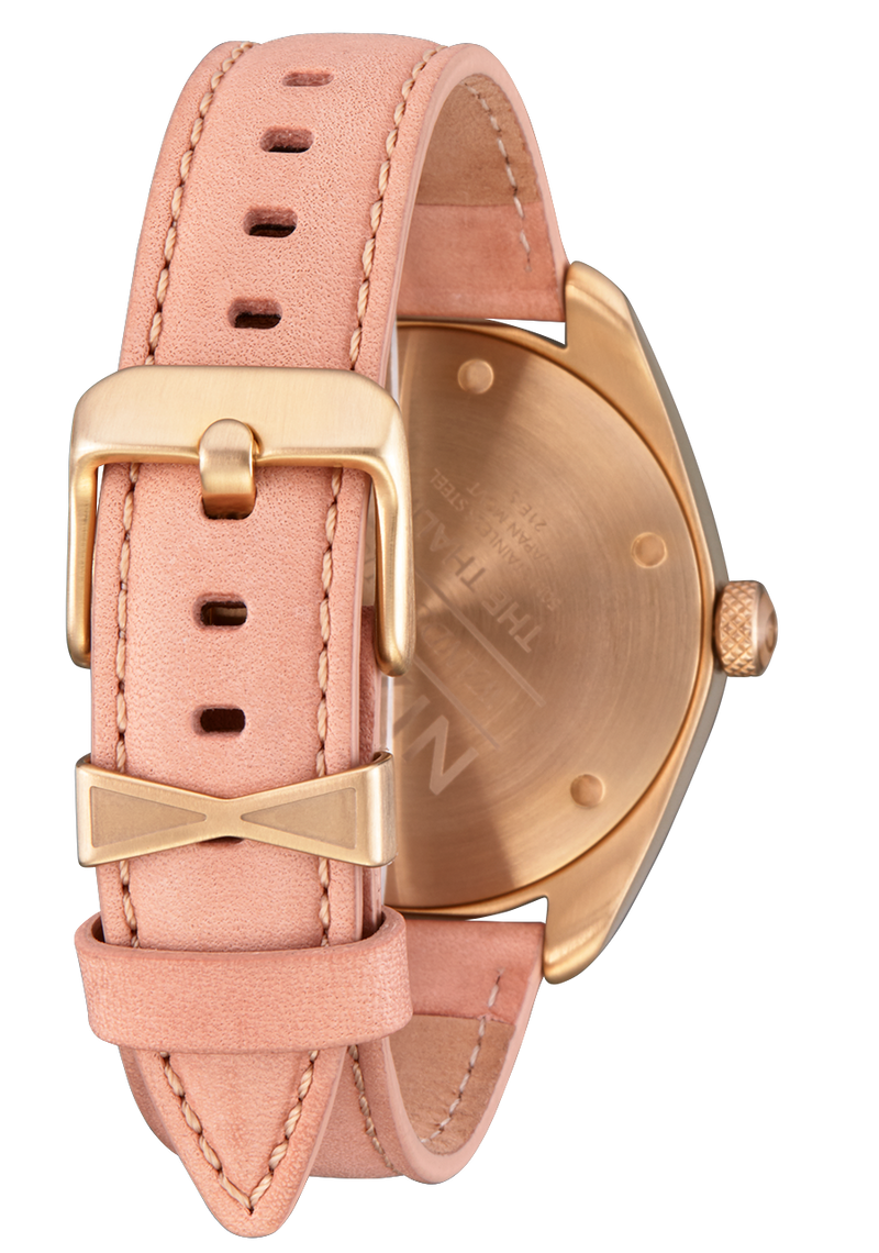 Nixon Thalia Leather Gold Dial Womens Watch A1343-5085-00