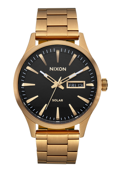 Nixon Sentry Solar Stainless Steel Black Dial Mens Watch A1346 510 00 Watch Direct