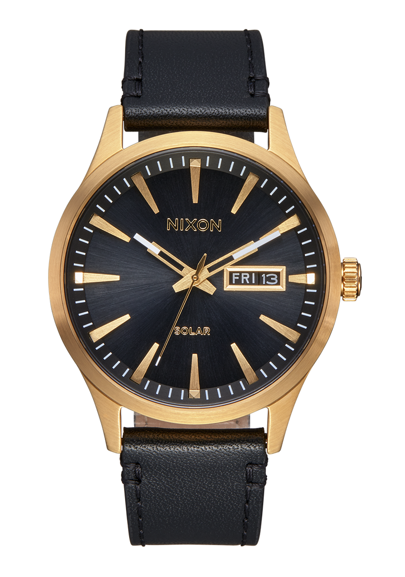 Nixon gold watch black face discount