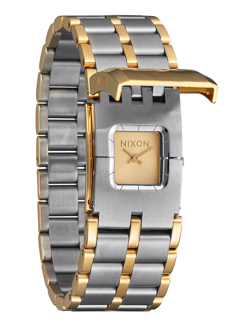 Nixon Confidante Stainless Steel Gold Dial Womens Watch A1362-1921-00