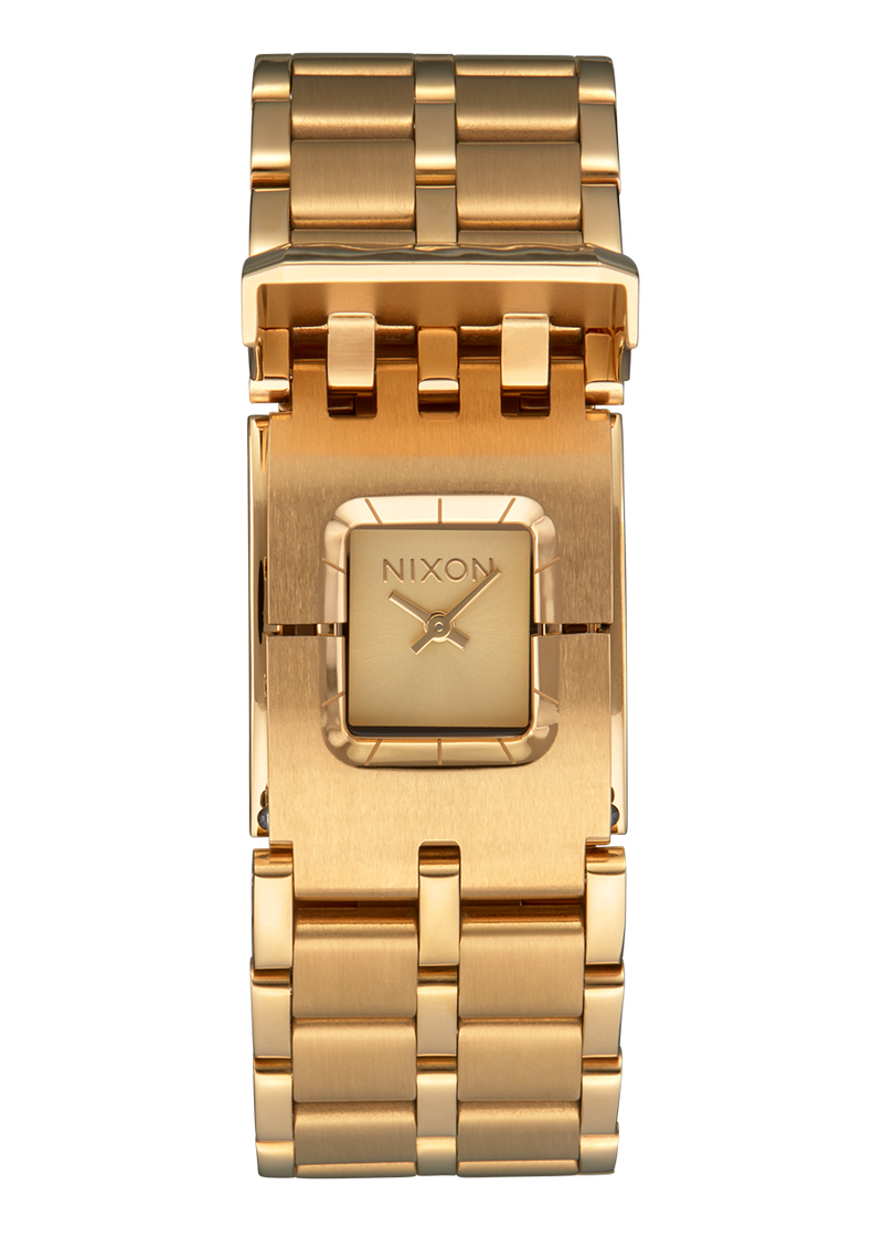 Nixon gold sales and silver watch