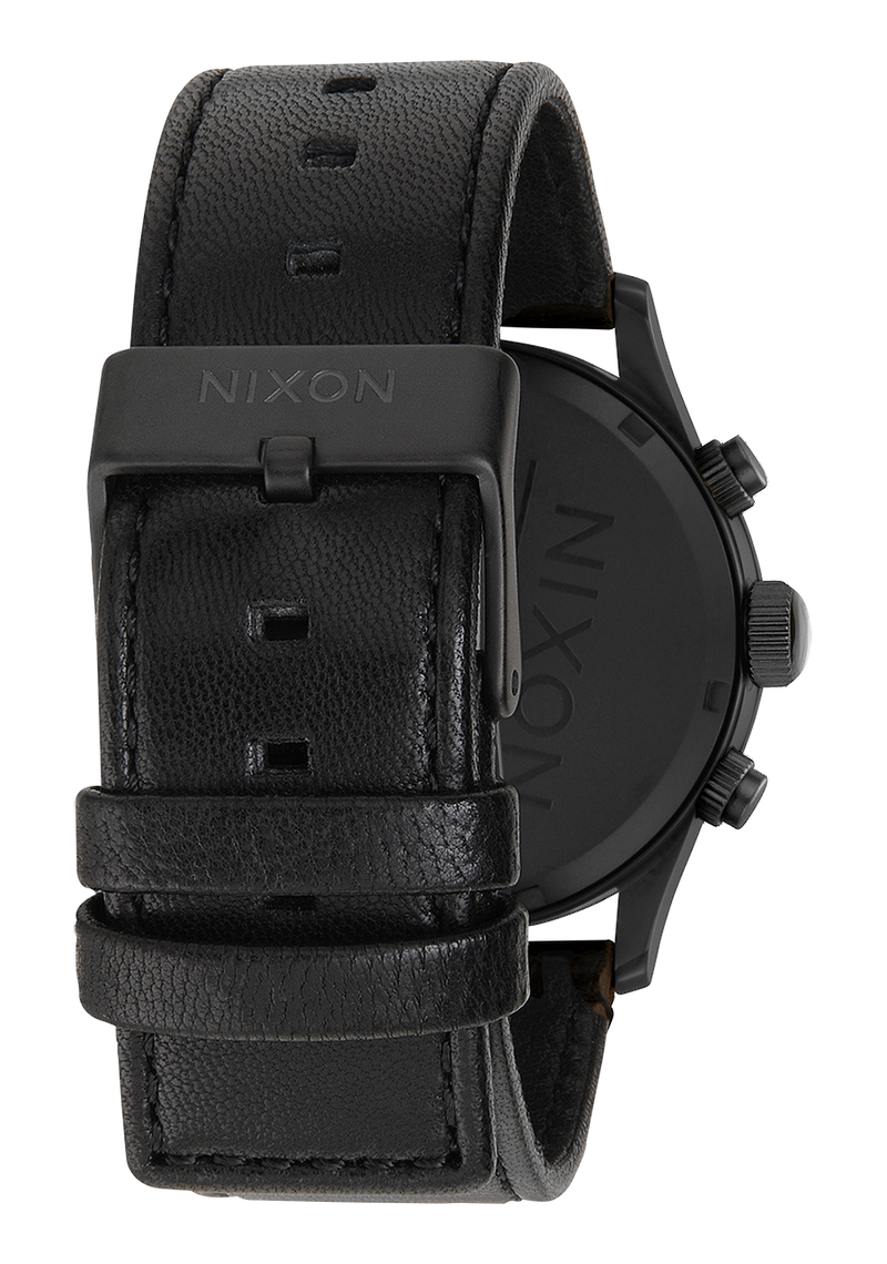 Nixon mens watches leather band discount