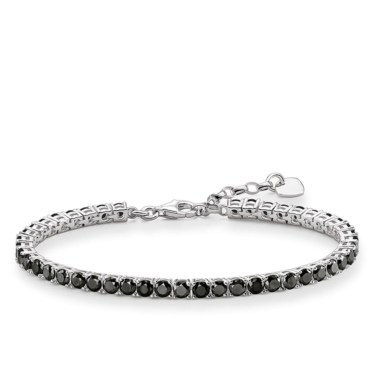 THOMAS SABO Tennis Bracelet with Black Zirconia Stones