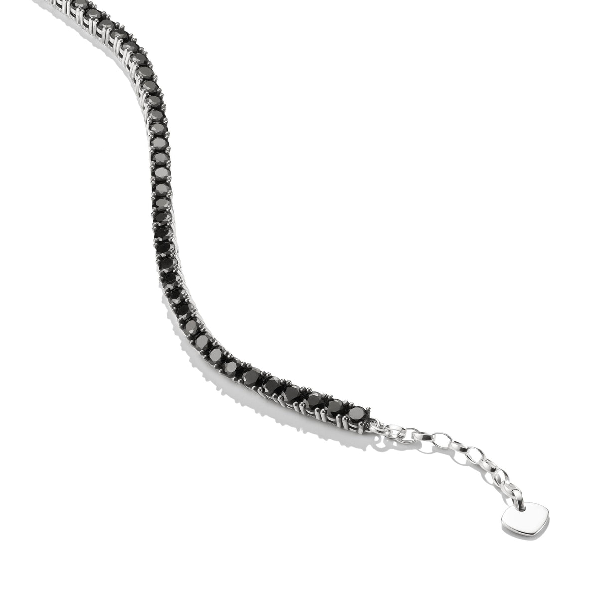 THOMAS SABO Tennis Bracelet with Black Zirconia Stones