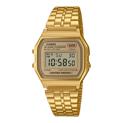 Casio Vintage Digital Gold Stainless Steel Watch A158WETG-9A