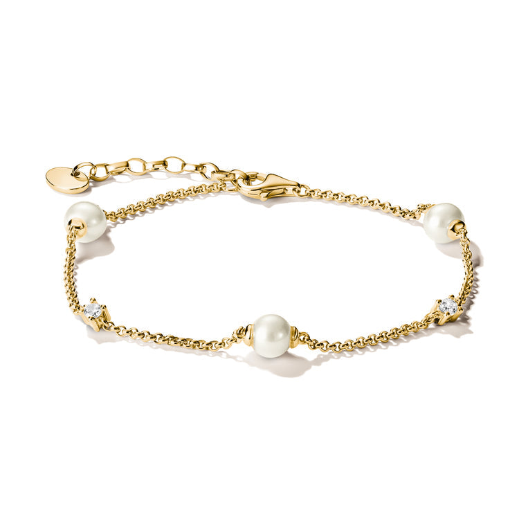 Thomas Sabo Bracelet with pearls and zirconia TA2038MY