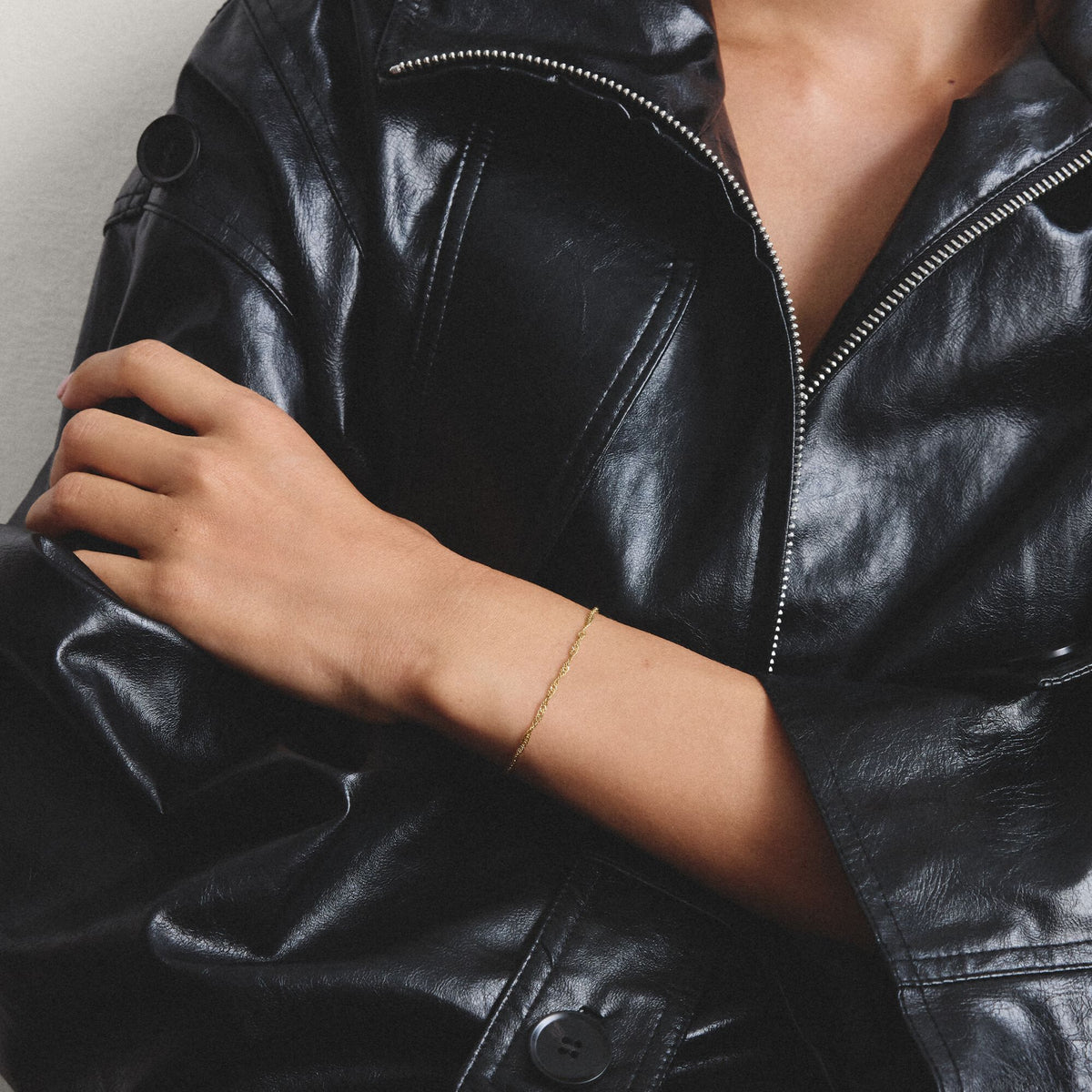 Thomas Sabo Gold-Tone Stainless Steel Singapore Bracelet 1.7mm TA2208SY-19 TA2208SY-19 view 4