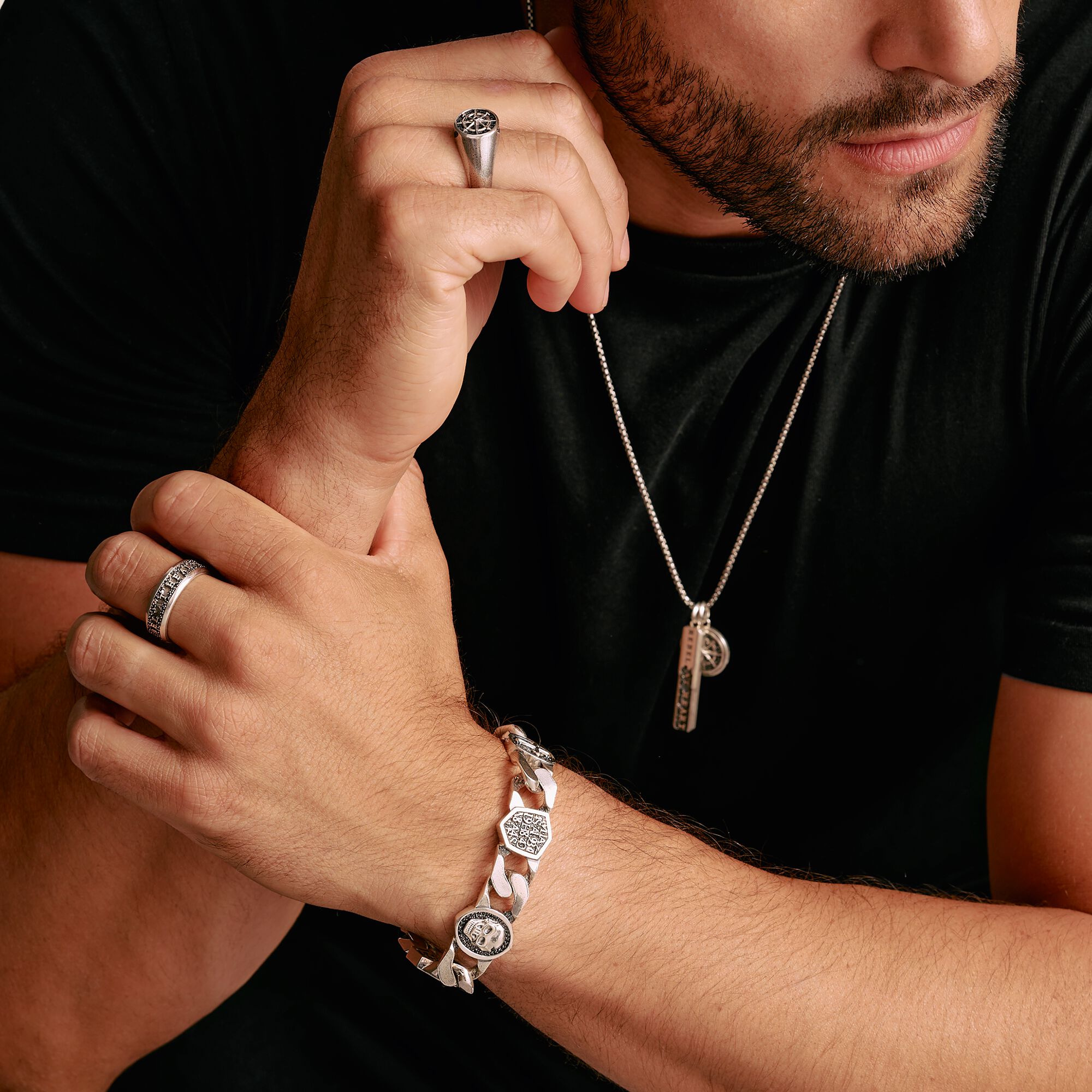 THOMAS SABO Skull Bracelet Rebel Icons