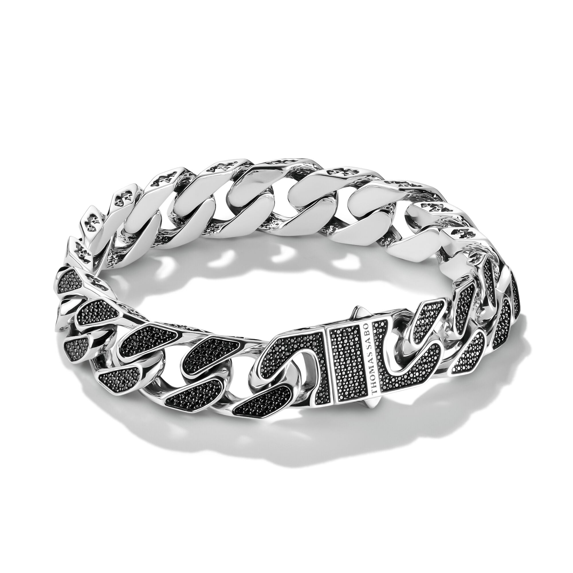 THOMAS SABO Black PavÃ© Bracelet Rebel Icons