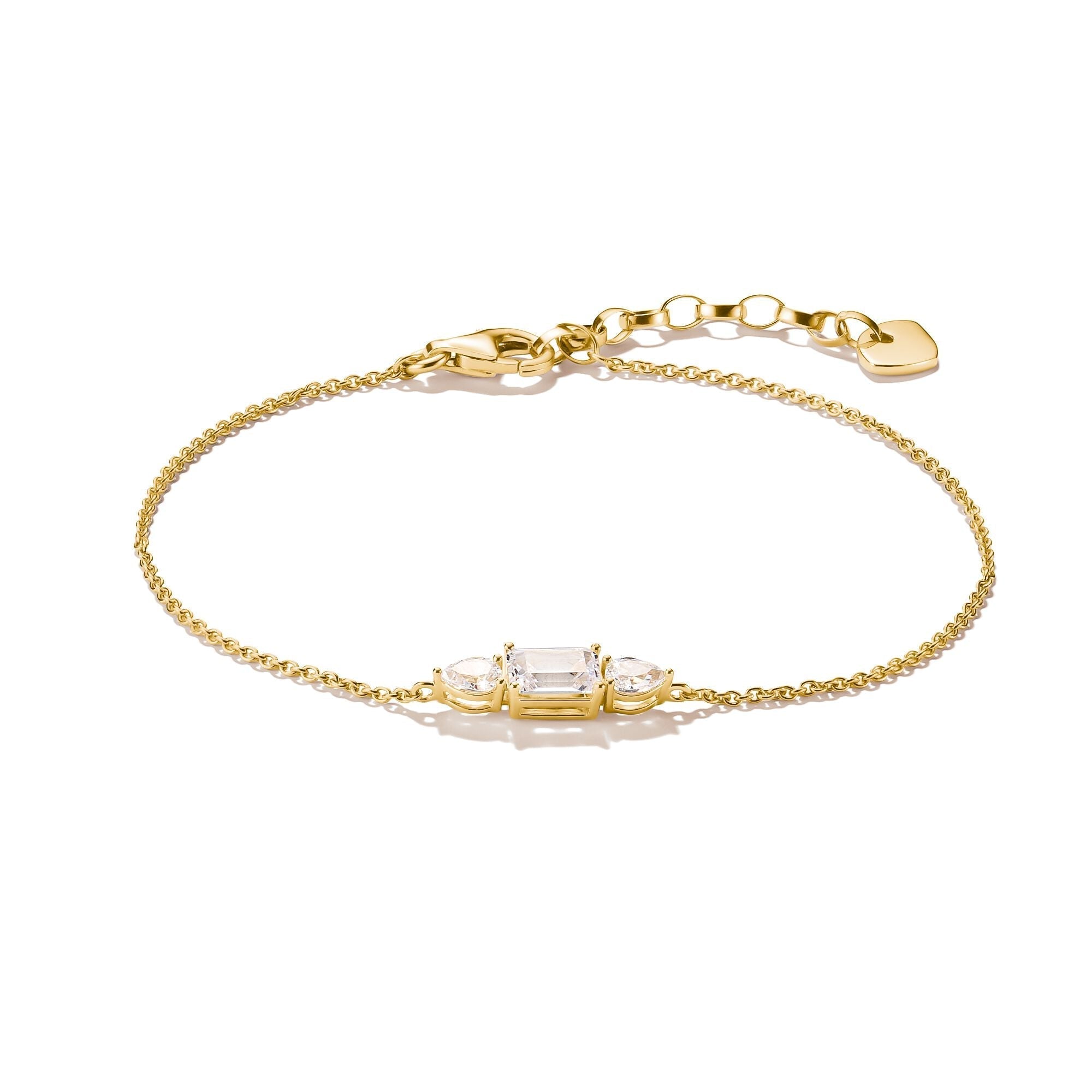 THOMAS SABO Bracelet with Sparkling Zirconia Stones Gold