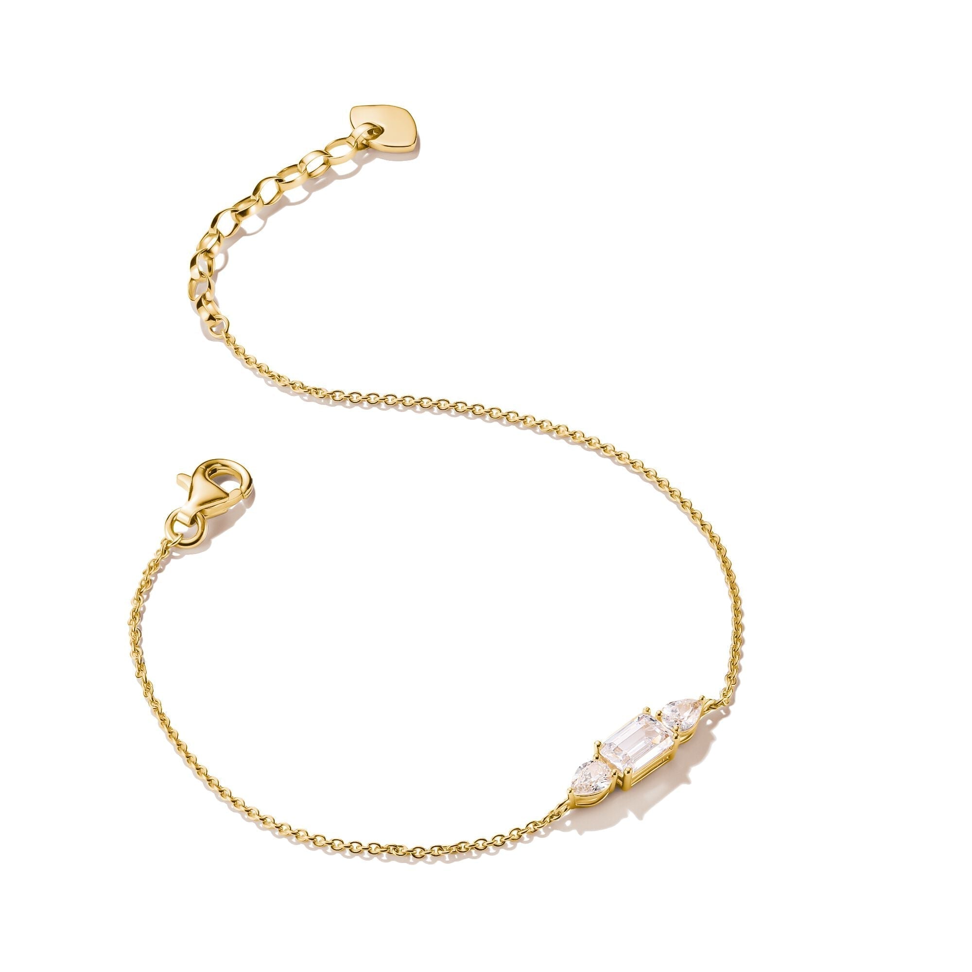 THOMAS SABO Bracelet with Sparkling Zirconia Stones Gold