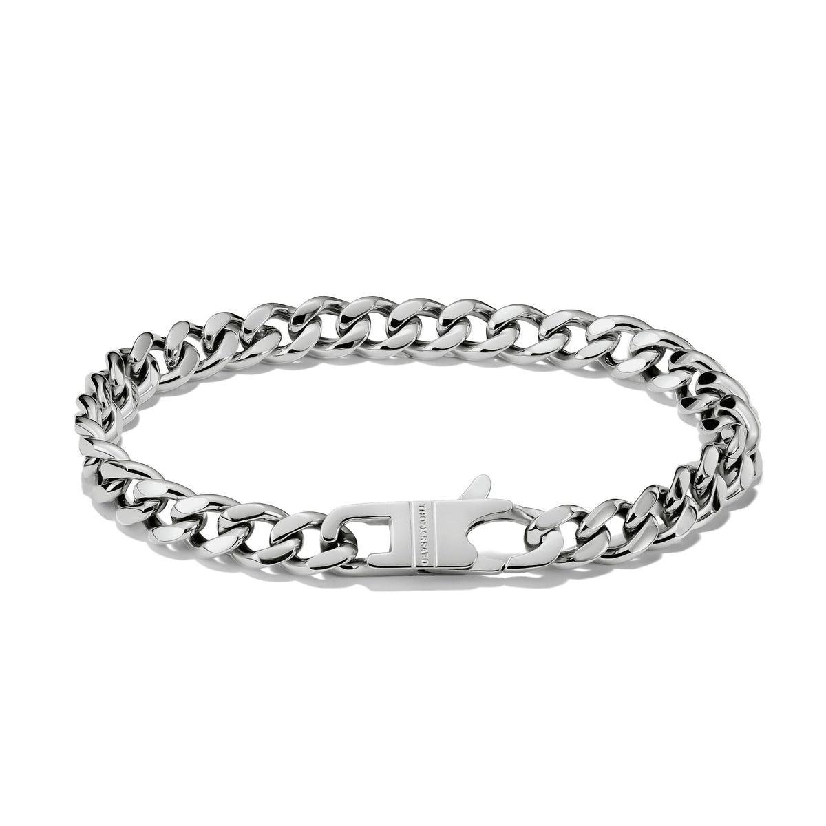Thomas Sabo Stainless Steel Curb Chain Bracelet 7mm TA2251S-18 front packshot