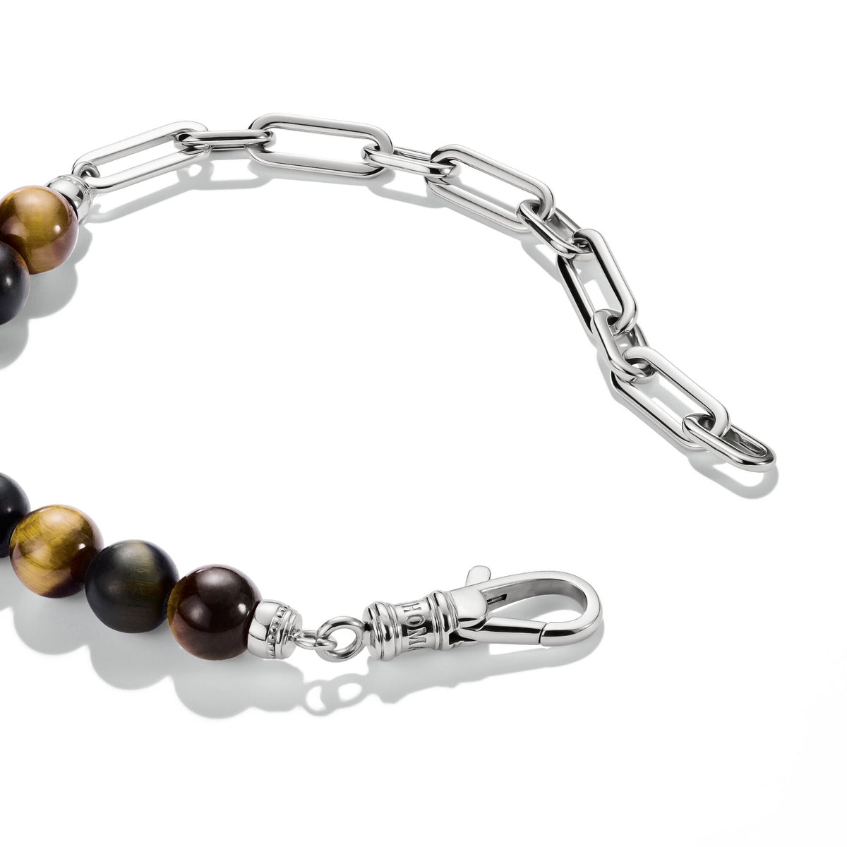 Thomas Sabo Stainless Steel Tiger's Eye Bead Bracelet TA2254STI-18 view 2