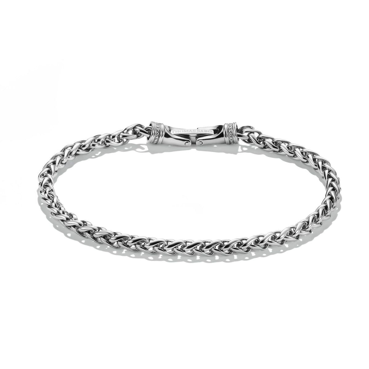 Thomas Sabo Stainless Steel Adjustable Box Chain Bracelet 4mm TA2258S-16 front packshot