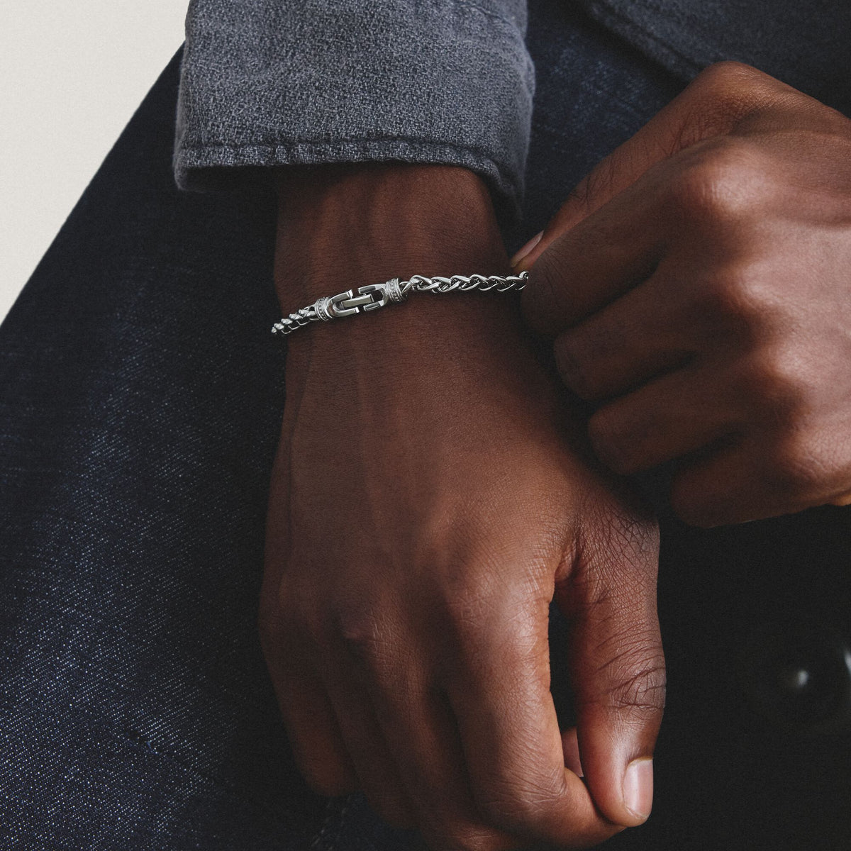 Thomas Sabo Stainless Steel Adjustable Box Chain Bracelet 4mm TA2258S-16 view 3