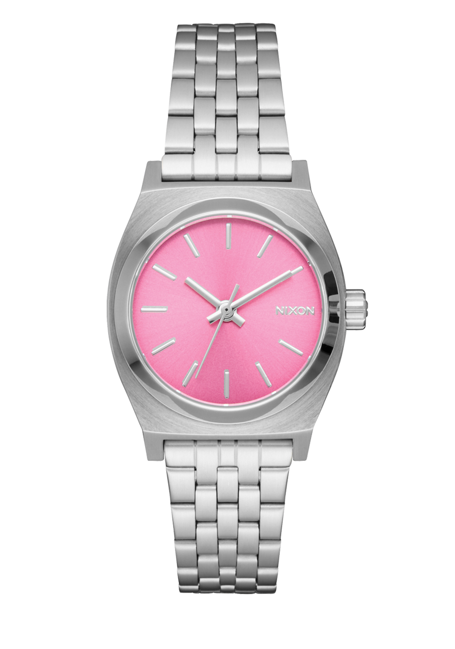 Nixon Small Time Teller Silver / Pink Watch A399-2719-00